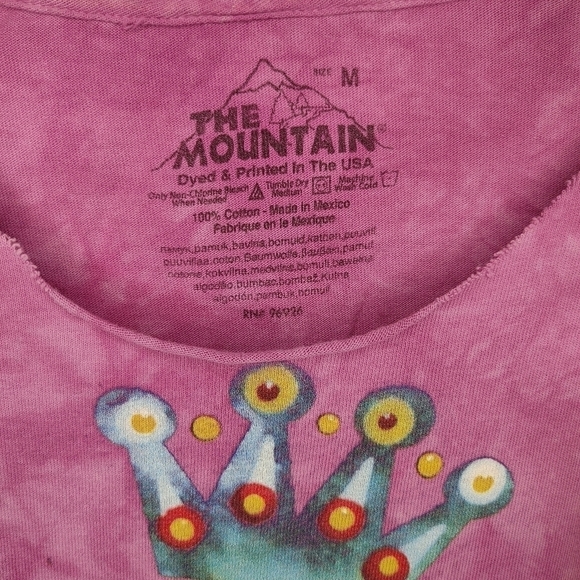 The Mountain cat t-shirt graphic tee cat and crown colorful - Picture 2 of 2